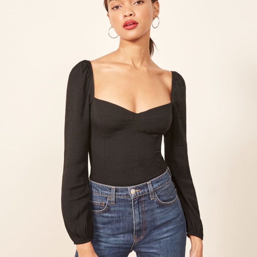 Reformation Reign Top (Black)